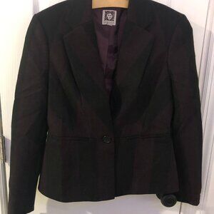 Anne Klein Striped Knit Blazer